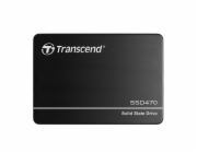 TRANSCEND SSD470K-I 1TB Industrial (3K P/E) SSD disk 2.5" SATA3, 3D TLC, Aluminium case, 560MB/s R, 520 MB/W, černý