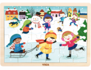 Dětské dřevěné puzzle Viga Zima