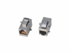 XtendLan Keystone/spojka, RJ45, Cat 6, STP, stříbrný, ins...