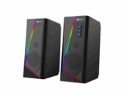 C-TECH reproduktory SPK-17, 2.0, RGB, černá