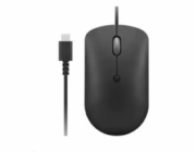 Lenovo myš CONS 400 USB-C kabelová kompaktní - černá