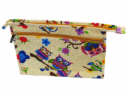 Kabelka kosmetická 30x20x5,5 cm dekor Sova nebo Srnka dětská