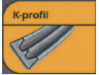 Těsnění K100H 9x4mm hnědé