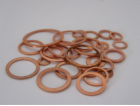 Těsnění kroužek měděný 25 ks-různé velikosti
