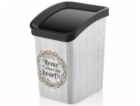 Koš mini odpadkový 3,3 l dekor "HOME" plast