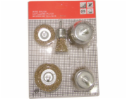 Kartáč rotační 5 ks 2,5/4/4,5/5/6,5 cm ocel