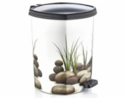 Koš odpadkový 20 l pedál "Kameny" plast