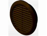 Mřížka větrací kruhová bez síťoviny 100 mm hnědá