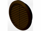 Mřížka větrací kruhová bez síťoviny 125 mm hnědá