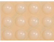 Tlumič nárazu 13 mm silikon 12 ks samolepící
