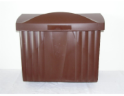 Schránka na dopisy 33x39 cm plast KPL hnědá