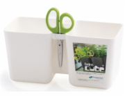 Květináč na bylinky TWINS CUBE + nůžky barva bílá