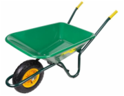 Kolečko zahradní 72 l zelené plast korba nafukovací kolo (ma