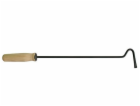 Háček krbový pohrabáč 60 cm s dřevěnou rukojetí