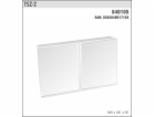 Skříňka koupelnová TSZ-2-545x341x90 mm dvoudílná