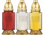 Svíčka hřbitovní 60 g/21 cm sklo