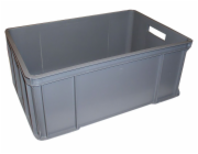 Přepravka manipulační plná regranulát 600x400x250 mm šedá