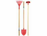 Nářadí dětské sada 3ks hrábě, rýč, motyčka