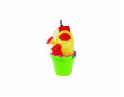 Kyblík+konvička+hračky na písek a pláž 4 ks