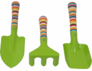 Nářadí zahradní dětské 3 ks lopatka, rýč, hrabičky