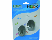 Háček samolepící 2 ks nerez 5,5x3,5 cm