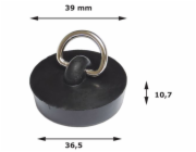 Zátka umyvadla 39 mm černá balená