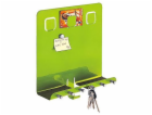 Věšák na klíče 6 háčků 28x25x8cm Easyhome zelený