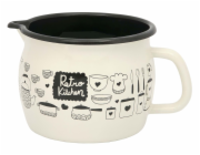 Hrnek smalt 1,3 l s výlevkou Retro Kitchen