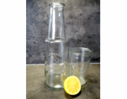 Karafa 800 ml se skleničkou 280 ml čirá