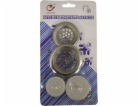 Lapač nečistot 2 ks 7 cm/6 cm nerez+zátka do dřezu 2 ks 5,5 