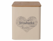 Dóza na strouhanku SRDCE plech / dřevo