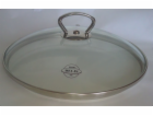Poklice sklo 24 cm BELIS-nerez držadlo