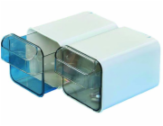 Zásobnice dvoudílná 24x17x12cm 1.2 l