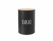 Dóza na kakao BLACK plech/bambus