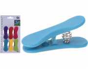 Klip na sáčky 6 ks 6,5 cm mix barev plast