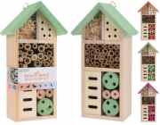 Hotel hmyzí 26x13x8,5 cm mix barev dřevo