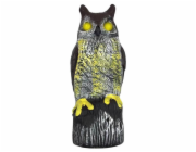 Strašák / maketa SOVA solární svítící oči a zvukový efe