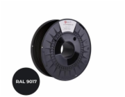 C-TECH Tisková struna (filament) PREMIUM LINE, PETG, dopravní černá, RAL9017, 1,75mm, 1kg