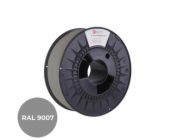 C-TECH Tisková struna (filament) PREMIUM LINE, PETG, šedý hliník, RAL9007, 1,75mm, 1kg