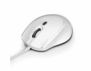 PORT CONNECT SILENT, optická USB-A/USB-C myš, 3600 DPI, bílá