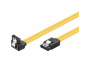 PREMIUMCORD Kabel SATA 3.0 datový 1m lomený 90°, kovové západky
