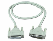 PremiumCord Datový kabel 25M-25F 2m 25ž.