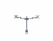 Neomounts FPMA-D935D - Montážní sada - plný pohyb - pro 2 LCD displeje - stříbrná - velikost obrazovky: 10"-27" - upevnění svorkou, upevnitelné na stůl
