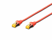 DIGITUS patch kábel Cat6A, S/FTP (PiMF), LSOH - 0,5m, červený