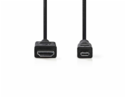 NEDIS High Speed HDMI 1.4 kabel s ethernetem/ 4K@30Hz/ zlacené konektory HDMI-micro HDMI/ černý/ box/ 2m