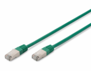 Digitus CAT 5e SF-UTP patch cable, Cu, PVC AWG 26/7, length 0.5 m, color green