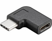 PremiumCord Adaptér USB-C/male - C/female zahnutý 90°