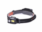 Solight LED čelová nabíjecí svítilna, 3W + COB,150 + 60lm...