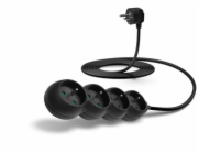 CONNECT IT CES-1326-BK CONNECT IT prodlužovací kabel 230 V, 4 zásuvky, 3 m, bez vypínače (černý)