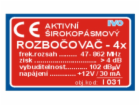 IVO Čtyřnásobný aktivní rozbočovač (1-69k)do UZ+zdroj  I0...